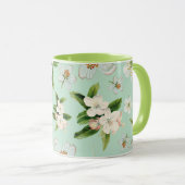ヴィンテージ春花模様 マグカップ (正面右)