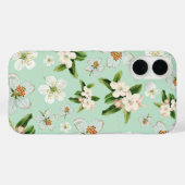 ヴィンテージ春花模様 Case-Mate iPhoneケース (裏面 (横))
