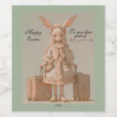 ヴィンテージ春、イースター、 ワインラベル (シングルラベル)