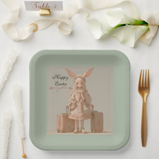 ヴィンテージ春、 ペーパープレート (ウェディング)