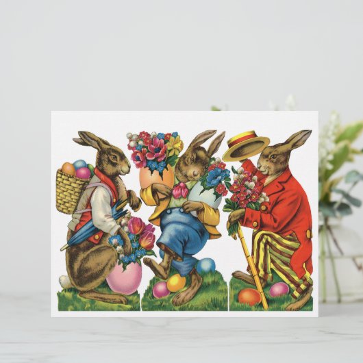 ヴィンテージ時代のウサギビクトリアン像 (スタンド正面)