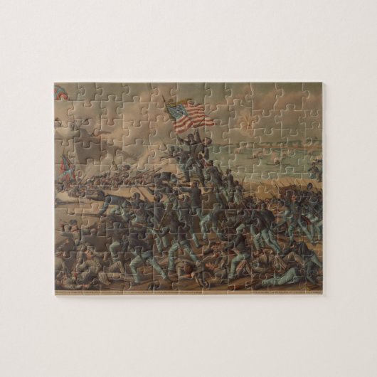 ヴィンテージ時代フォートワーグナーの嵐 ジグソーパズル (横)