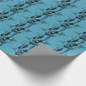 ヴィンテージ時代モチーフ ラッピングペーパー (角)