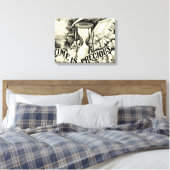 ヴィンテージ時大切間 キャンバスプリント (インサイチュ (寝室))