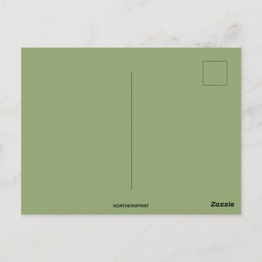 ヴィンテージ時計のおもちゃ馬とキャンドル新年 ポストカード (裏面)