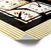 ヴィンテージ時計のポスター ポスター (角)