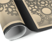 ヴィンテージ時計ギアクラフトまたはラッピング紙 ラッピングペーパー (ロールコーナー)