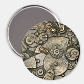 ヴィンテージ時計ギア機構のラウンドマグネット マグネット (正面/裏面)