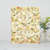 ヴィンテージ時計丁合スクラップブック紙 (スタンド正面)