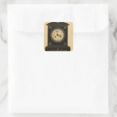 ヴィンテージ時計広告 スクエアシール (バッグ)