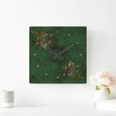 ヴィンテージ時計 スクエア壁時計 (ホーム)