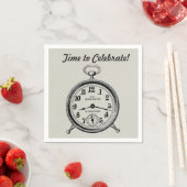 ヴィンテージ時計 スタンダードカクテルナプキン (インサイチュ)