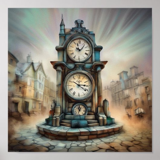 ヴィンテージ時計 ポスター (正面)