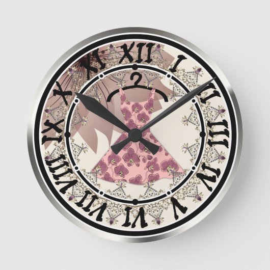 ヴィンテージ時計 ラウンド壁時計 (正面)