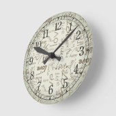 ヴィンテージ時計 ラウンド壁時計 (傾斜)