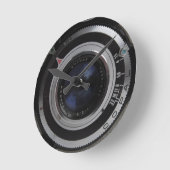 ヴィンテージ時計 ラウンド壁時計 (傾斜)