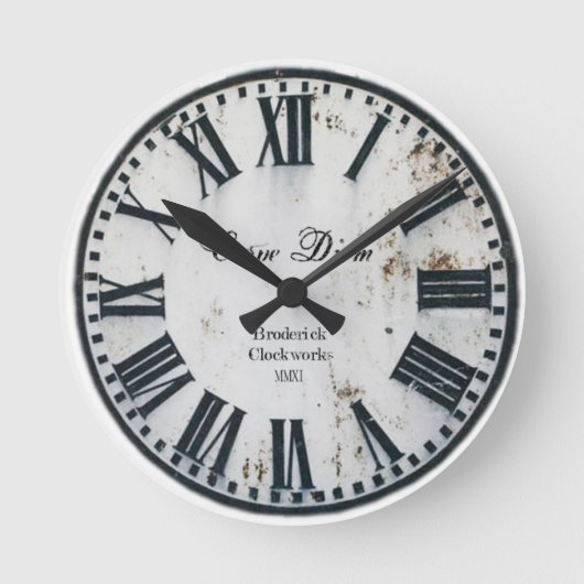 ヴィンテージ時計 ラウンド壁時計 (正面)