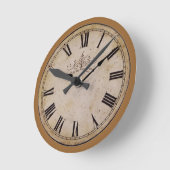 ヴィンテージ時計 ラウンド壁時計 (傾斜)