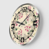 ヴィンテージ時計 ラージ壁時計 (傾斜)