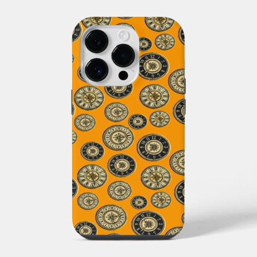 ヴィンテージ時計 iPhoneケース (裏面)
