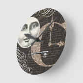 ヴィンテージ時間軸…壁時計 ラウンド壁時計 (傾斜)