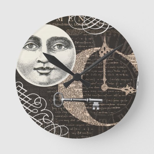 ヴィンテージ時間軸…壁時計 ラウンド壁時計 (正面)