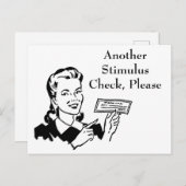 ヴィンテージ景気刺激検査 ポストカード (正面/裏面)