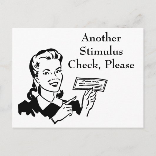 ヴィンテージ景気刺激検査 ポストカード (正面)