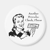 ヴィンテージ景気刺激検査 マグネット (正面)