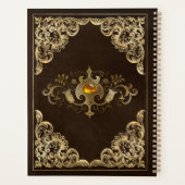 ヴィンテージ暗いアカデミアの本の表紙 プランナー手帳 (裏面)