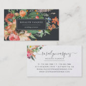 ヴィンテージ暗いフローラオン黒 | シグネチャー 名刺 (正面/裏面)