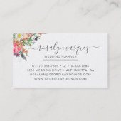 ヴィンテージ暗いフローラオン黒 | シグネチャー 名刺 (裏面)