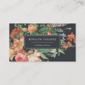 ヴィンテージ暗いフローラオン黒 | シグネチャー 名刺 (正面)