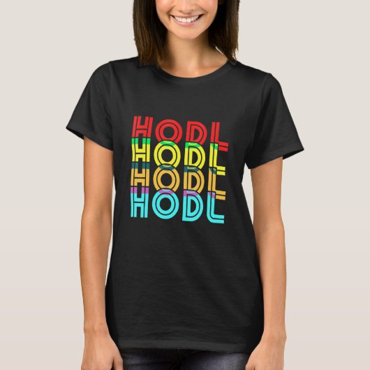 ヴィンテージ暗号通貨Hodlデジタル通貨Bitco Tシャツ (正面)
