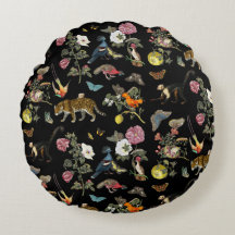 ヴィンテージ暗色植物野生動物