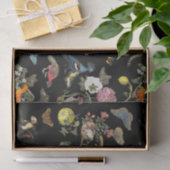 ヴィンテージ暗色植物野生動物 薄葉紙 (ギフト)