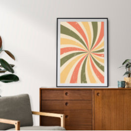 ヴィンテージ曲線 ポスター