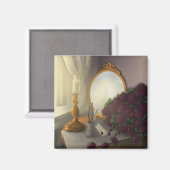 ヴィンテージ書のデスクマグネット マグネット (正面/裏面)