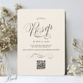 ヴィンテージ書スクリプトエレガントアイボリー結婚の 招待状