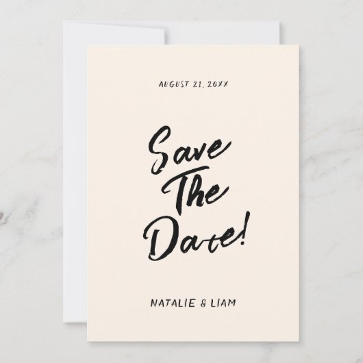 ヴィンテージ書ハユニークモダンド セーブザデート (正面)