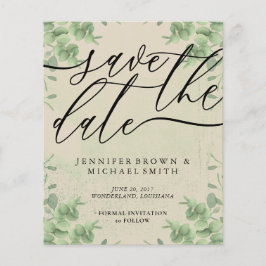 ヴィンテージ書ユーカリ予算の特別な日 チラシ