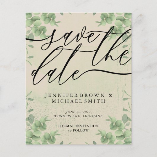 ヴィンテージ書ユーカリ予算の特別な日 チラシ (正面)