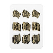 ヴィンテージ書体 マグネット (縦)