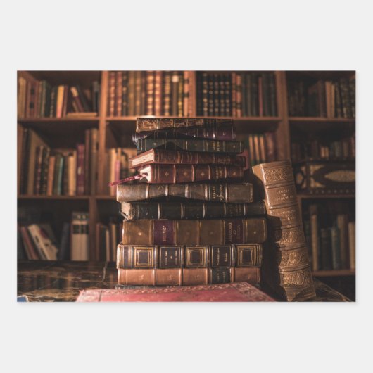 ヴィンテージ書包紙 ラッピングペーパーシート (正面)