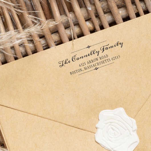 ヴィンテージ書名と住所 セルフインキングスタンプ