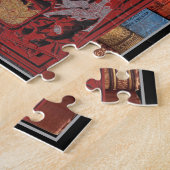 ヴィンテージ書壁 ジグソーパズル (側面)