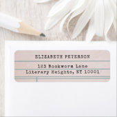 ヴィンテージ書庫カード卒業差出人住所 ラベル (インサイチュ)