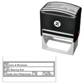 ヴィンテージ書庫差出人住所ゴム印 セルフインキングスタンプ (インサイチュ)