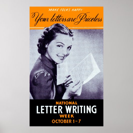 ヴィンテージ書文字 ポスター (正面)