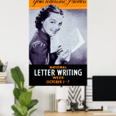 ヴィンテージ書文字 ポスター (ホームオフィス)